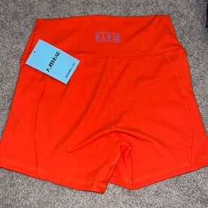 THC Orange fleo shorts